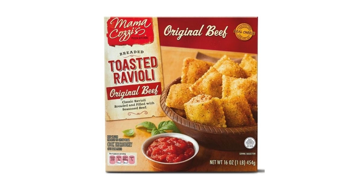 Toasted beef ravioli
