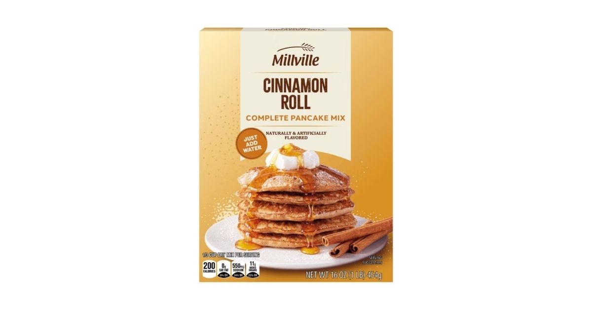Cinnamon roll pancake mix