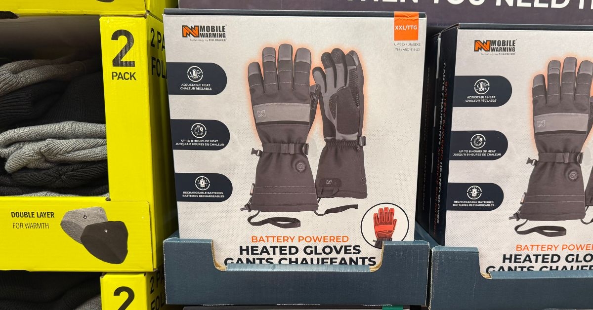 mobile warming heated gloves