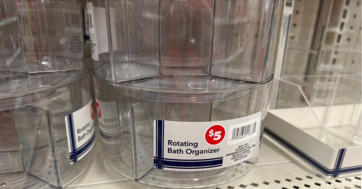 rotating bath organizer