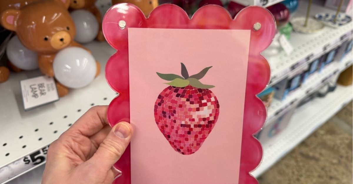 pink glitter photo frame