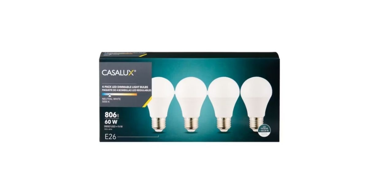 casalux led dimmable light bulb