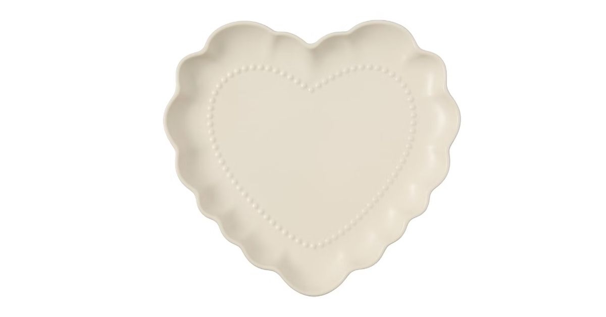 heart-shaped platter