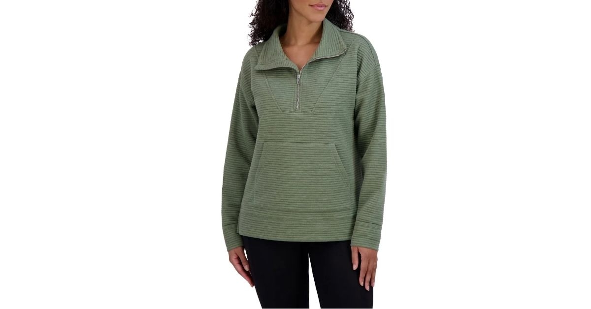 kirkland signature half zip pullover