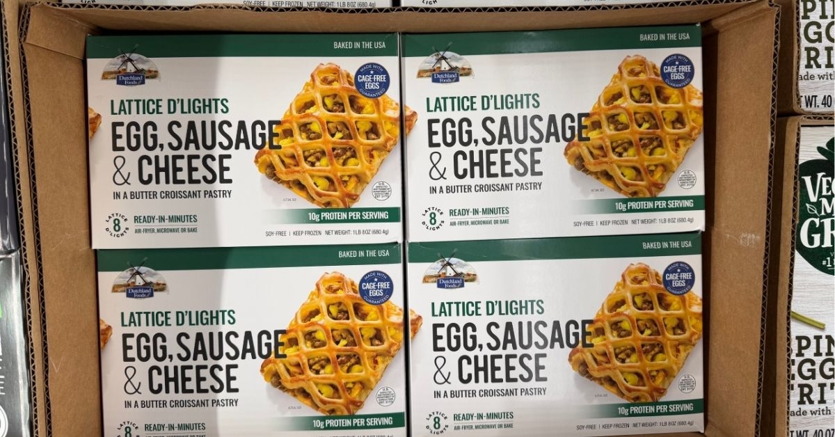 egg sausage and cheese lattice lights