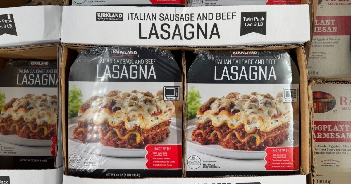 italian sausage and beff lasagna