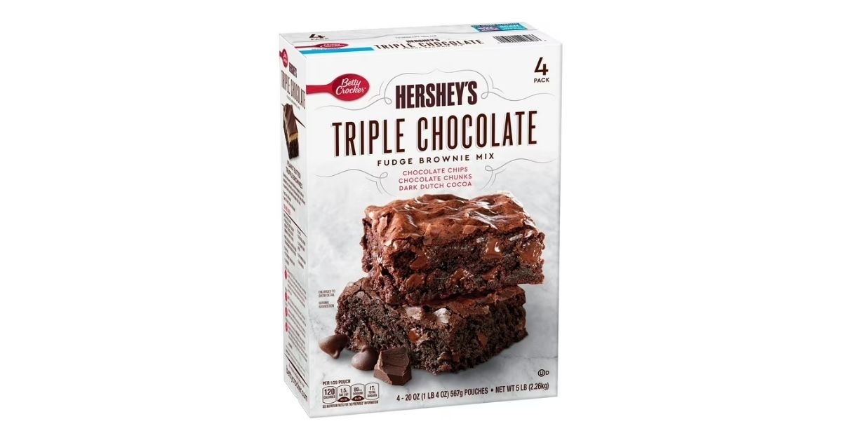 hersheys triple chocolate fudge brownie mix
