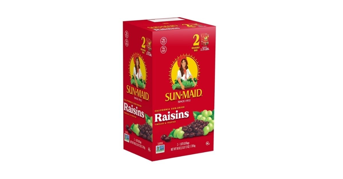 sun maid california sun dried raisins