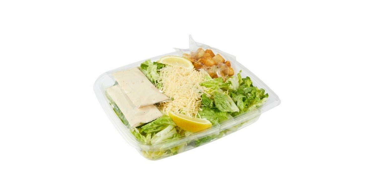 caesar salad with caesar dressing croutons