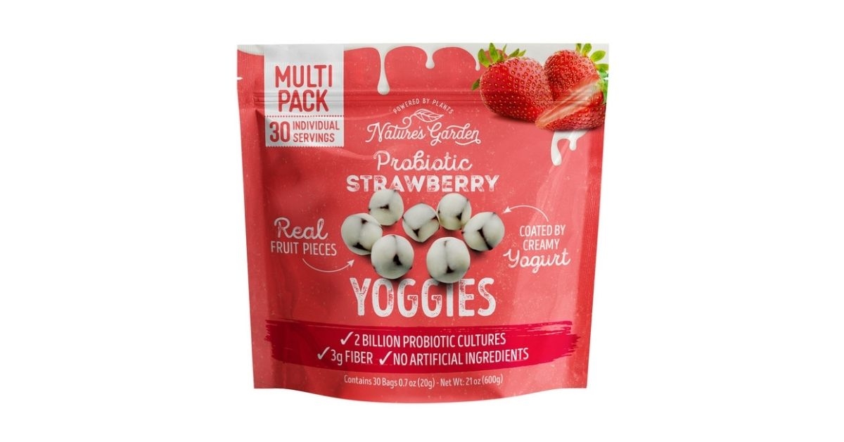 natures garden probiotic strawberry yoggies