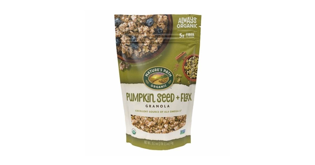 natures path organic pumpkin seed flax granola