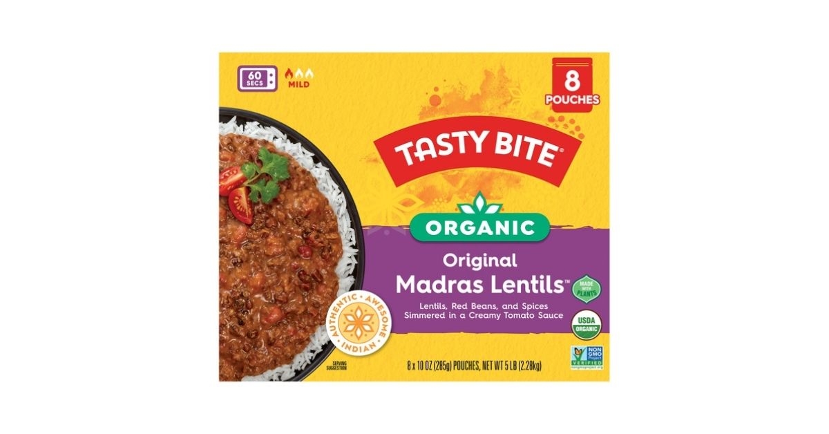 organic tasty bite madras lentils