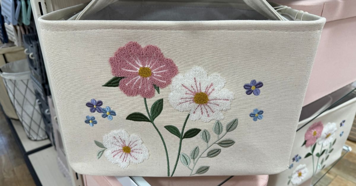 floral storage bin
