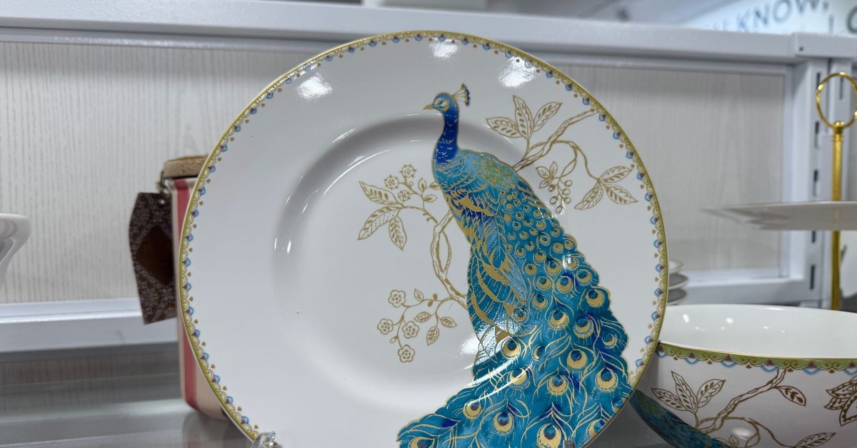 peacock plate