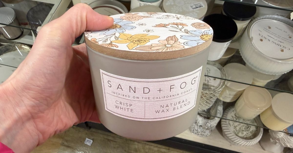 sand fog jar candle