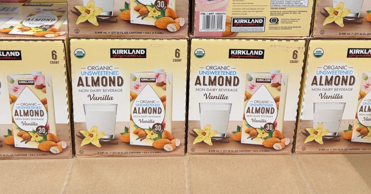 organic unsweetened almond milk
