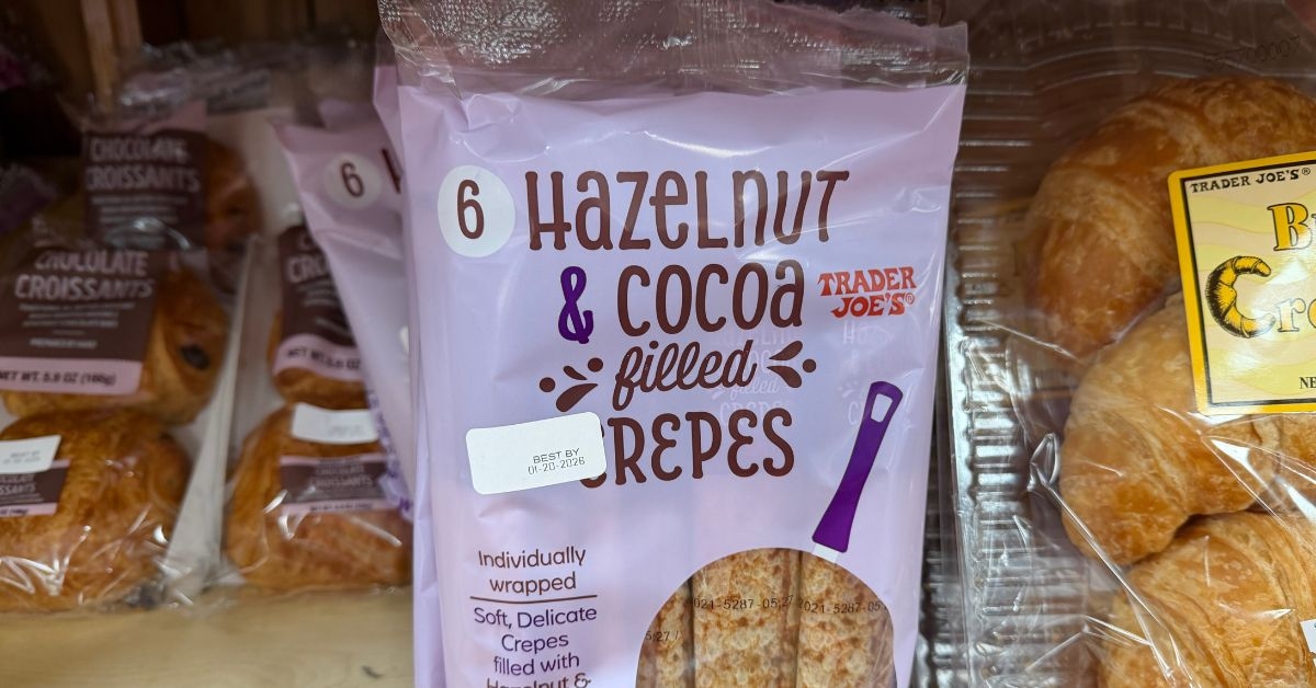 hazelnut and cocoa filled crepes