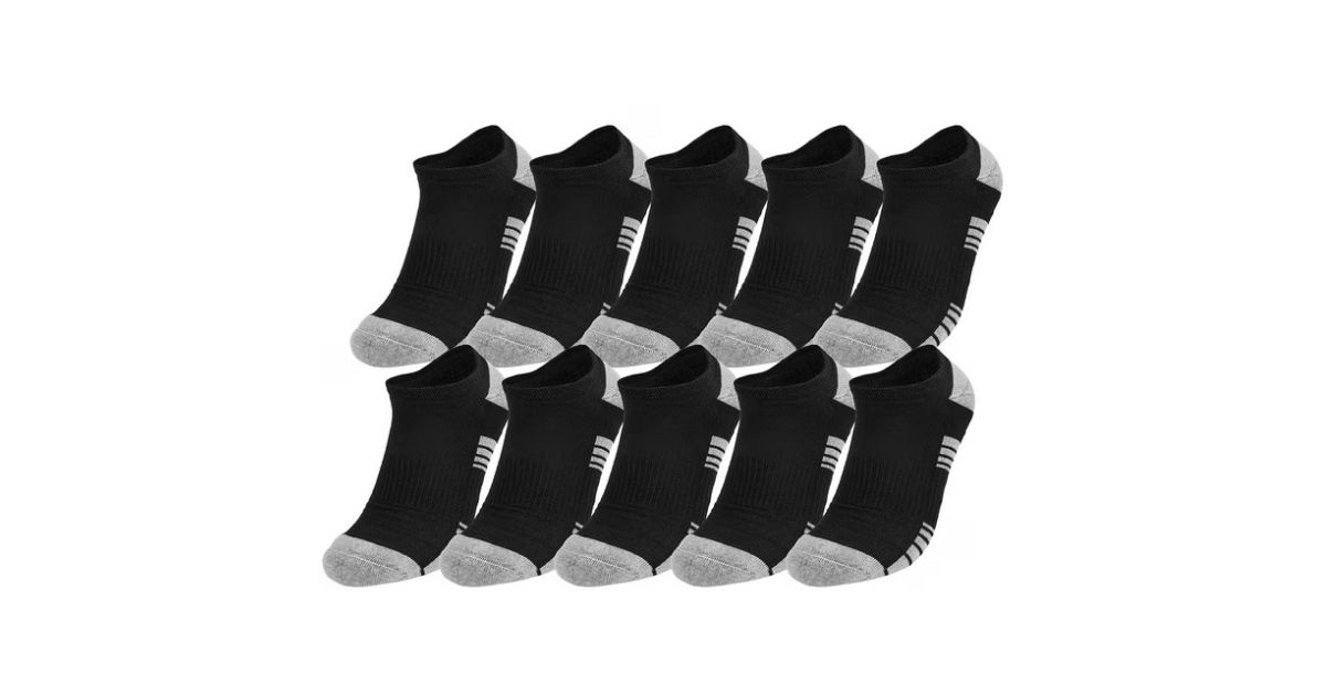 10 pack athletic no show sock