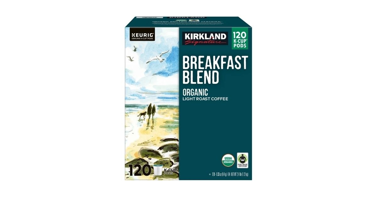 organic breakfast blend k cup pod