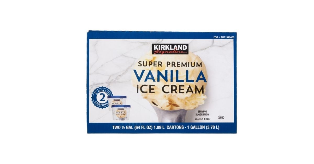 super premium vanilla ice cream