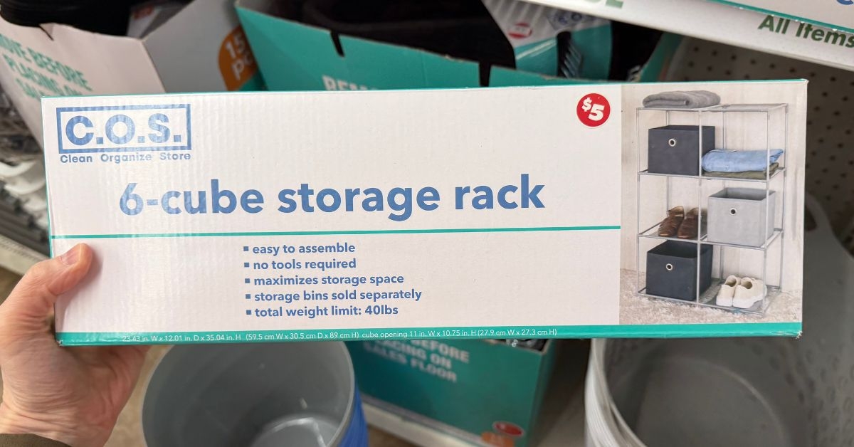6 cube storage rack