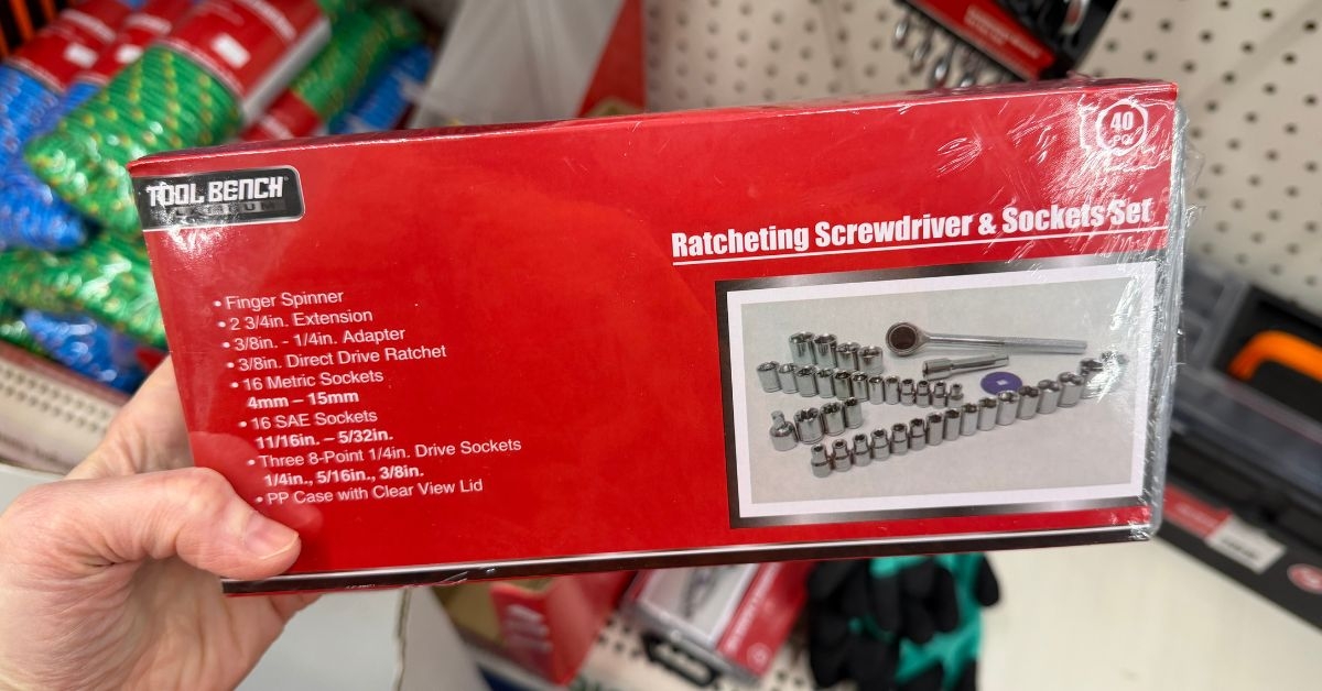 bench ratcheting screwdriver sockets set