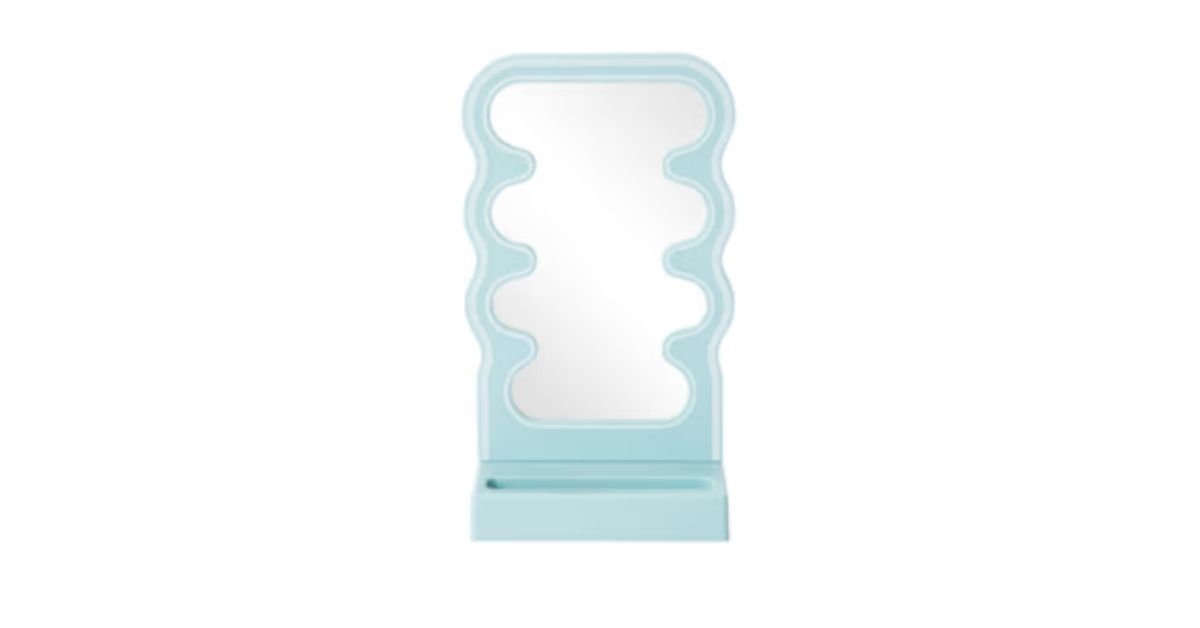 Wavy Phone Stand With Mirror