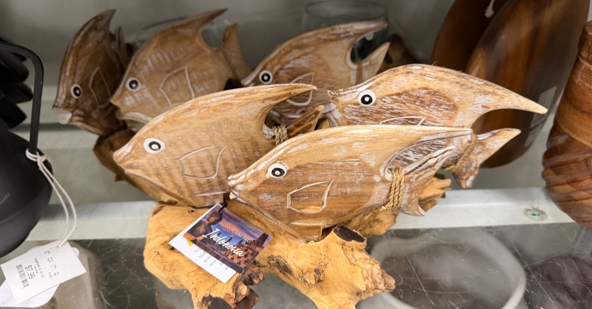 homegoods wooden sea sculpture
