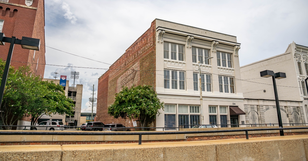 a building beside the street