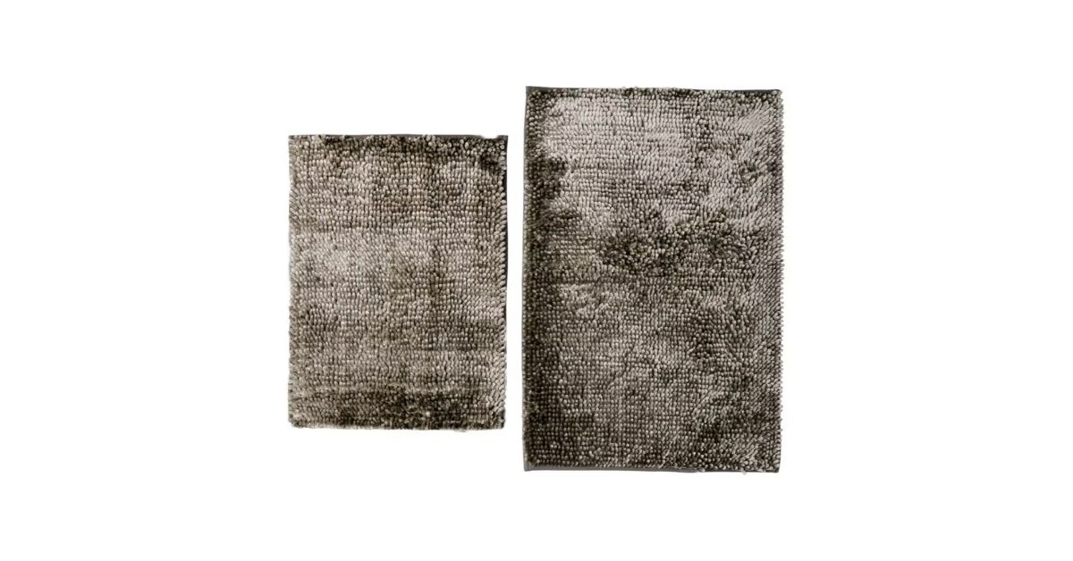 luxury chenille bath rug set