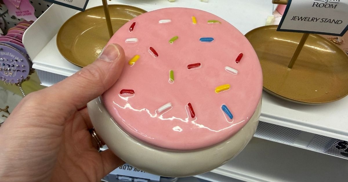 ceramic sugar cookie trinket jar