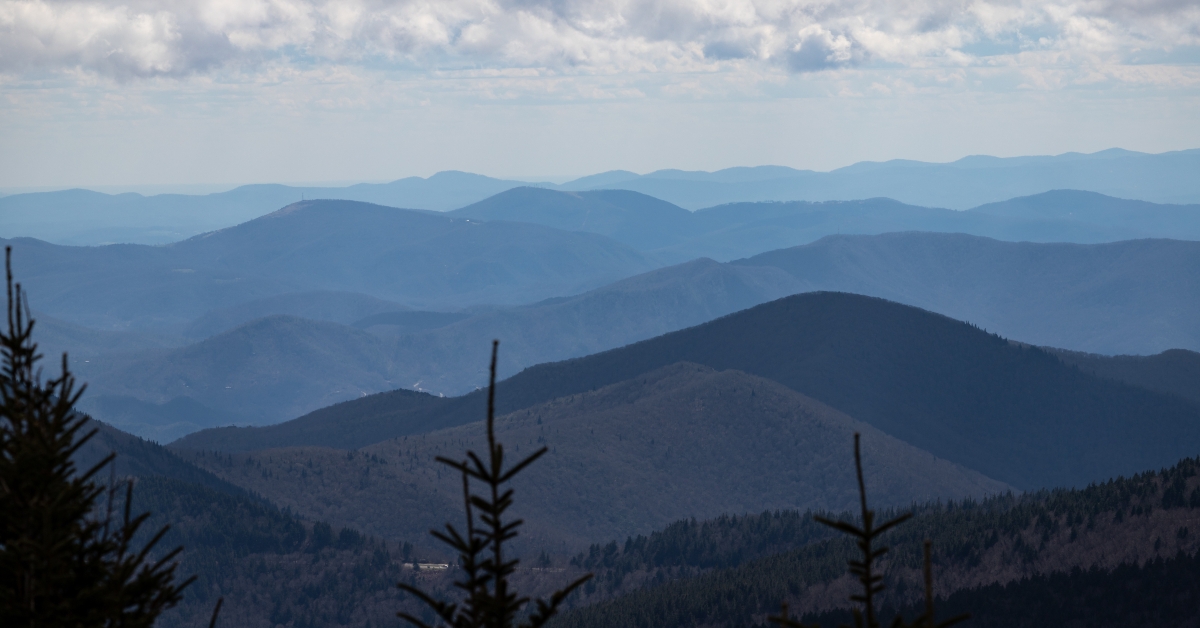 Hiking at Mt. Mitchell, North Carolina