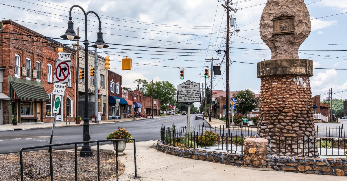 the old Appalachian Indian Road