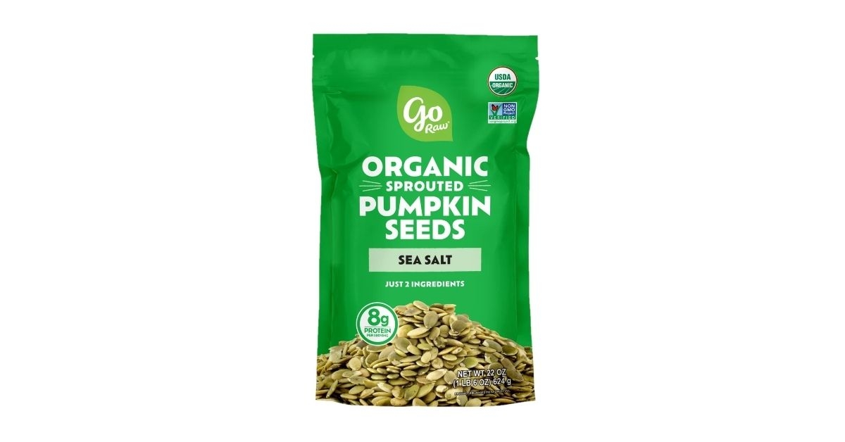 raw sprouted pumpkin seeds