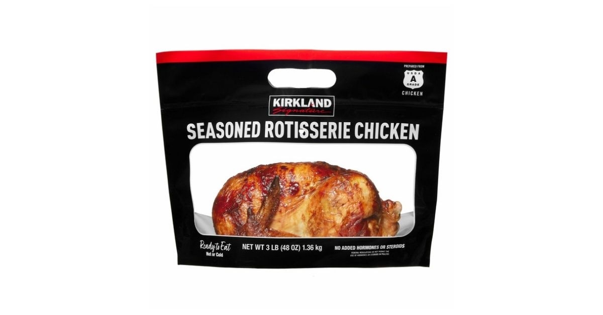 a pack of rotisserie chicken