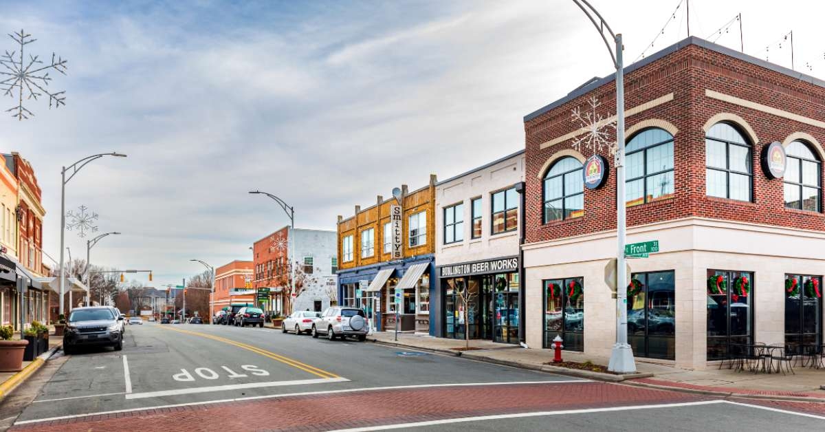  wide angle view of front street