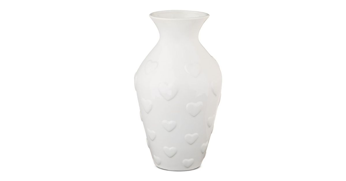 ceramic heart vase