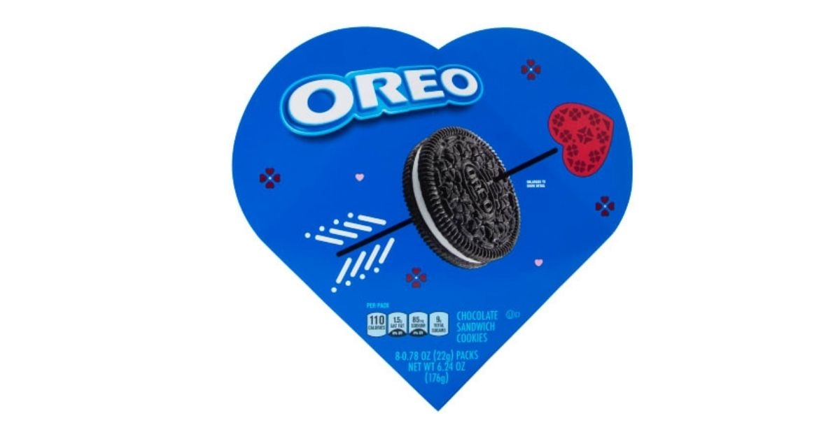oreo cookies valentine heart shape box