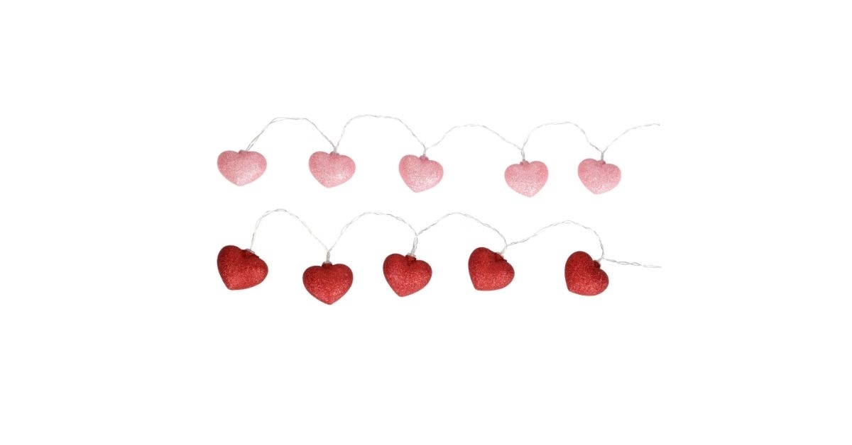 heart string lights