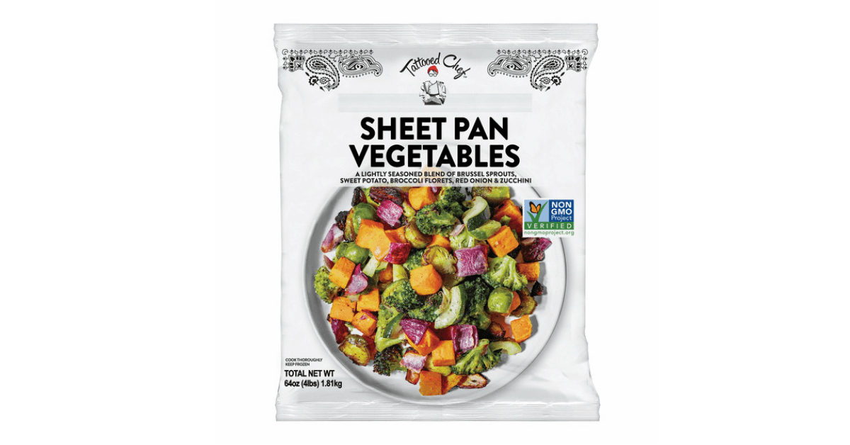tattooed chef sheet pan vegetables