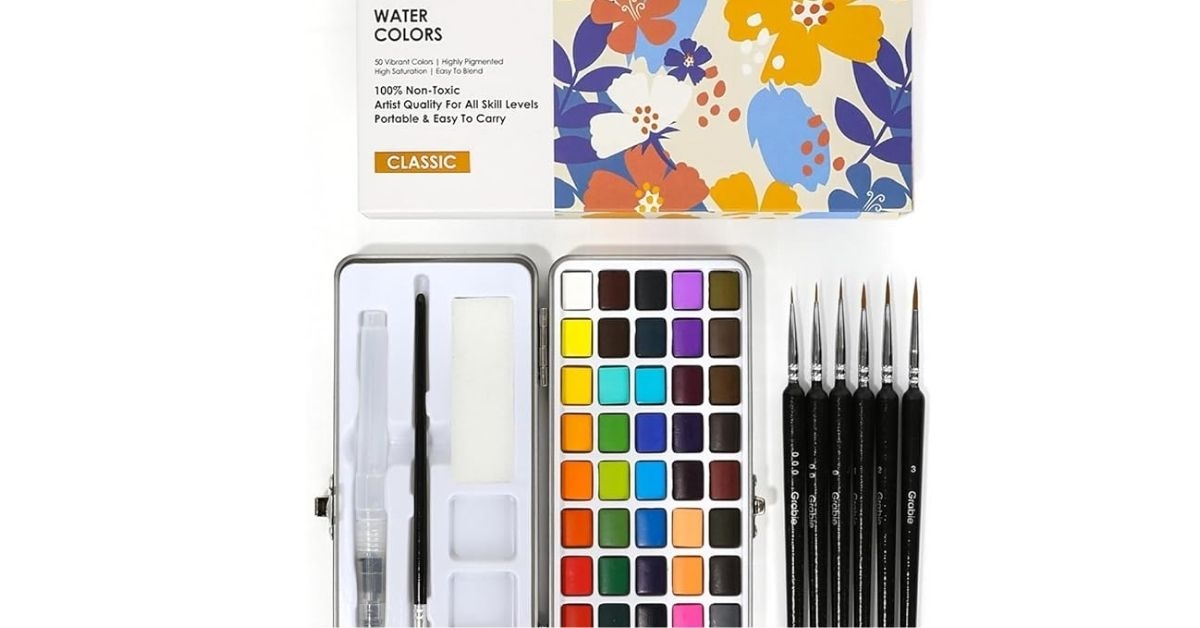 Water color paint set