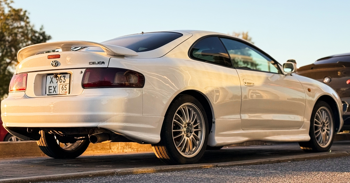 White Japanese sport car