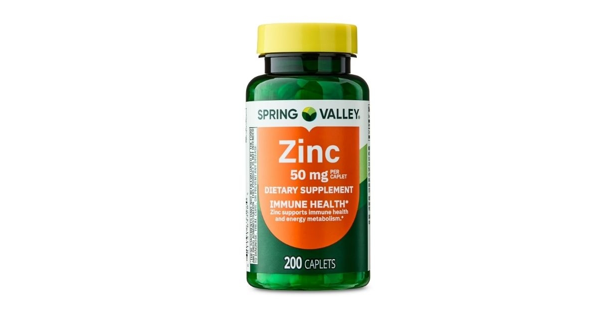 zinc dietary supplement caplets
