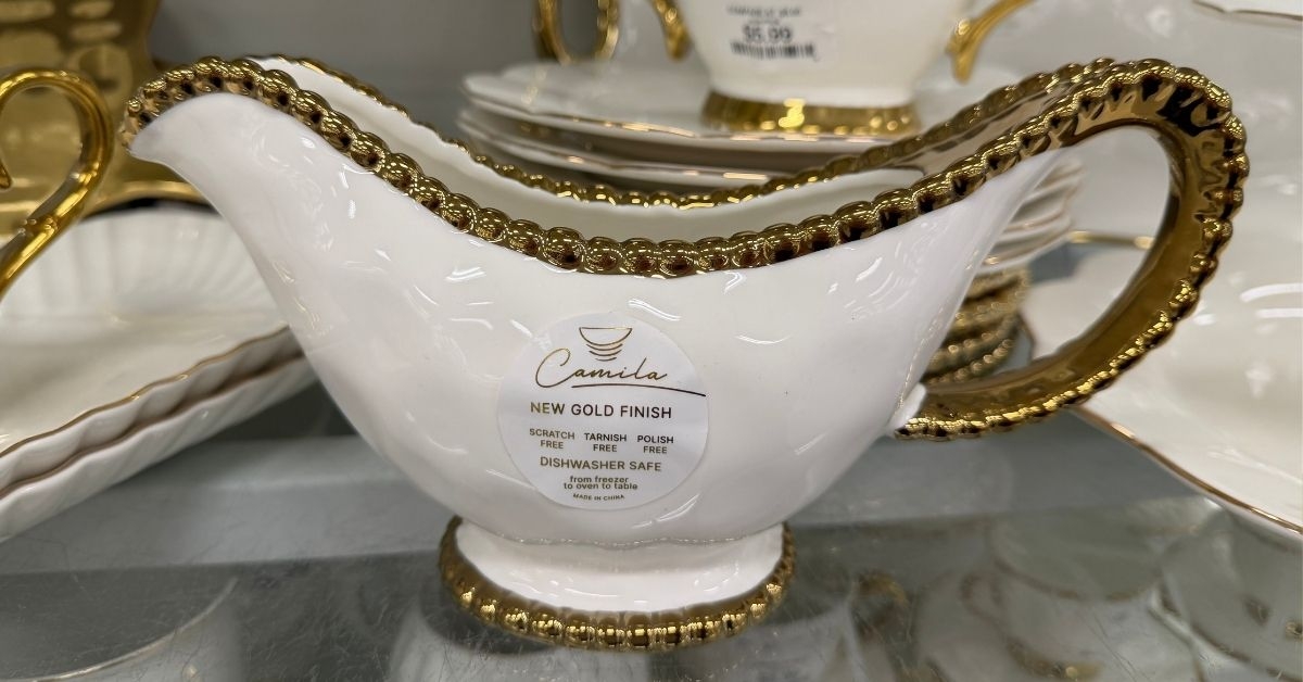 homegoods camila gold gravy boat