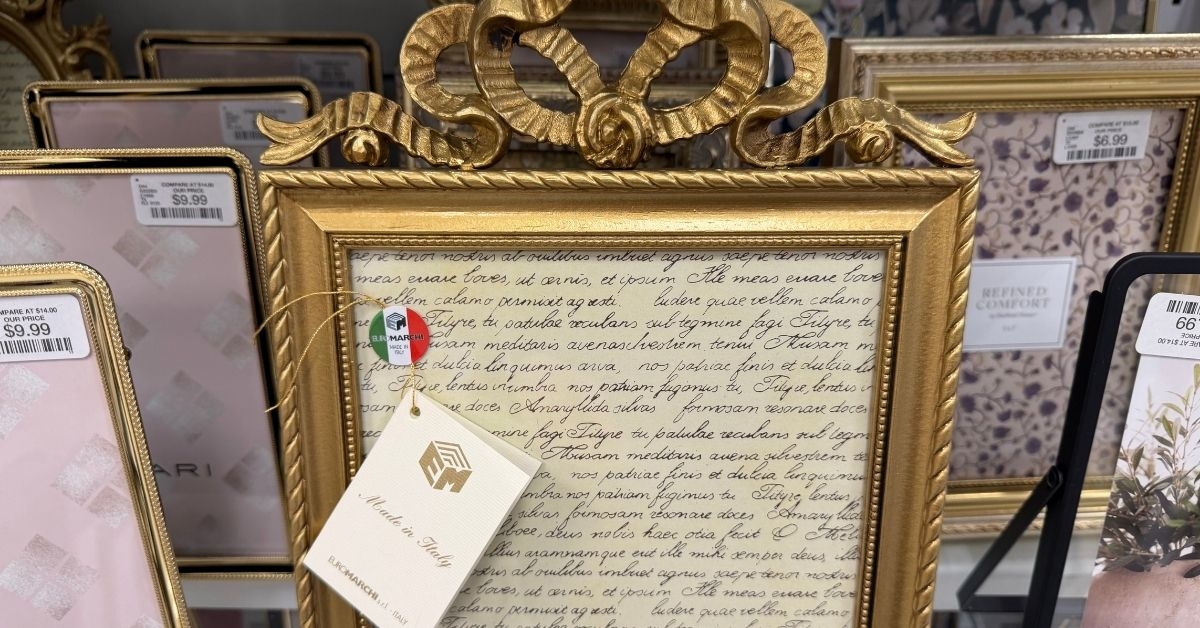 homegoods euro marchi gold frame