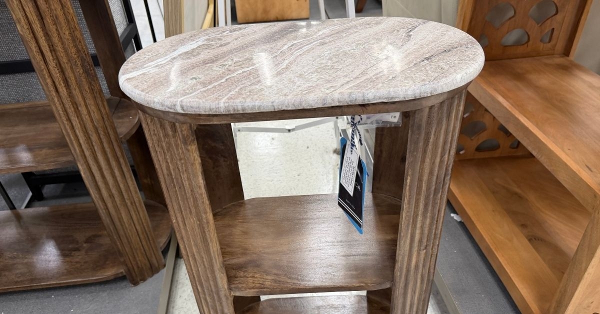 homegoods nautica marble top table