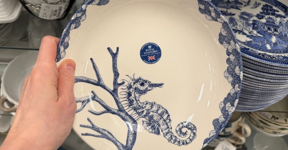royal stafford seahorse plate