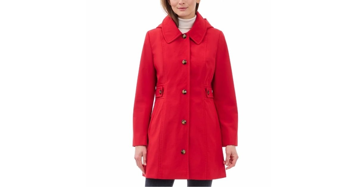 costco anne klein womens trench coat