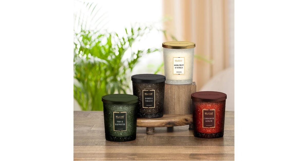 costco bellevue embossed glass candles 