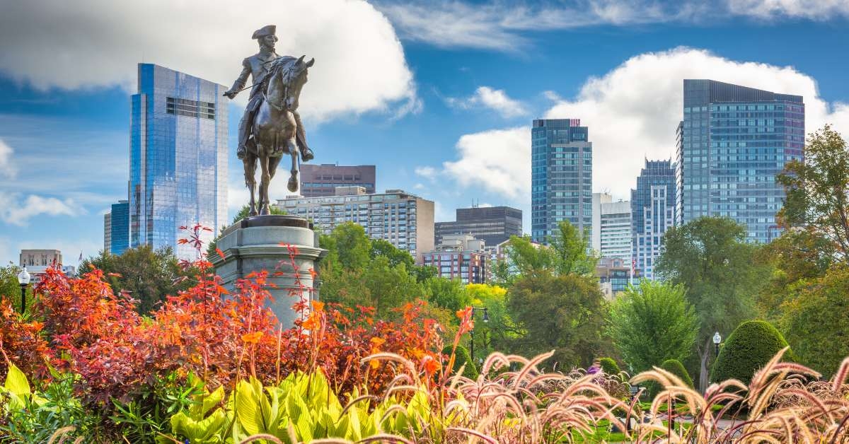 public garden in boston massachusetts 